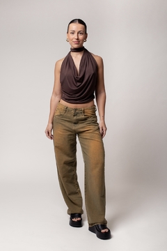 Calça Jeans Oversized Vintage Dirty na internet