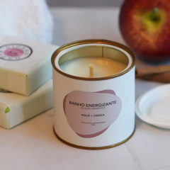 VELA BANHO ENERGIZANTE (MAÇÃ + CANELA) - 200G - comprar online