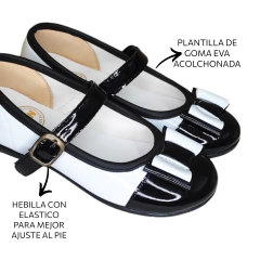 Guillermina Princess Blanco-Negro Nena - tienda online