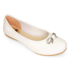 Chatita Tiana Blanco Charol Nena - MVD CALZADOS