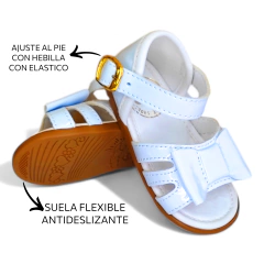 Sandalia Turín Blanco Bebe Nena - comprar online