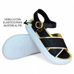 Sandalia Siena Negro Nena - comprar online