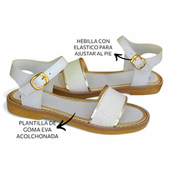 Sandalia Catania Blanco Nena - comprar online