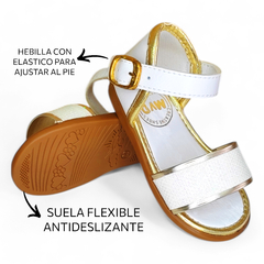 Sandalia Catania Blanco Bebe Nena - comprar online