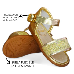 Sandalia Catania Oro Bebe Nena - comprar online