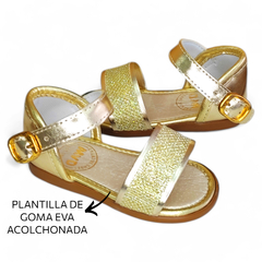 Sandalia Catania Oro Bebe Nena - MVD CALZADOS