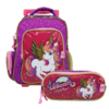 MOCHILA C/RUEDITAS + CARTUCHERA UNICORNIO - comprar online