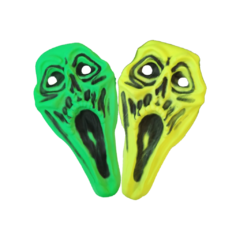 MASCARA FANTASMA FLUOR C/CAPUCHA