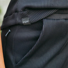 Calça Pantalona Canelada Preta - LIMONV! SPORT