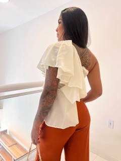 BLUSA FIORI BABADO - Trendy Boutique