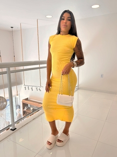 VESTIDO CANELADO JADE - comprar online