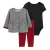 Conjunto trio menina Carters casaquinho fleece