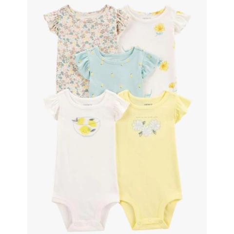Kit body regata Carters floral Lançamento - comprar online