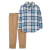 Conjunto Bebê Menino Camisa canvas Carters - comprar online