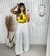 CALÇA PANTALONA GABI - BRANCA