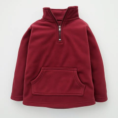 BUZO NIÑO TERMOPOLAR 1/2 CIERRE BORDO - comprar online