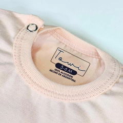 BODY ALGODON PIMA DURAZNO FLORCITAS en internet