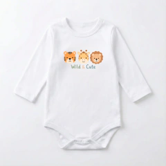 BODY M.L INTERLOCK PIMA BLANCO WILD AND CUTE