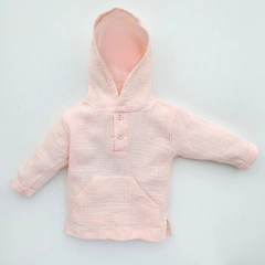BUZO CAPUCHA DE BABY COTTON ROSA
