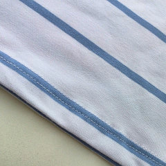 Remera Niño Rayada Algodón Lycra Blanca y Cleste en internet