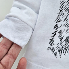 CAMISETA NIÑO LOBO BLANCA en internet