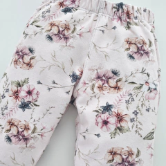 CALZA NIÑA FRISADA PREMIUM FLORAL ROSE - Pequeño Panda