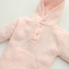 BUZO CAPUCHA DE BABY COTTON ROSA - comprar online