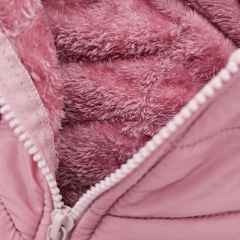 CHALECO BEBE CORDERITO ROSA en internet