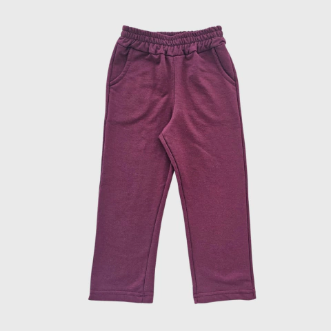 PANTALON RECTO NIÑO RUSTICO BORDO - comprar online