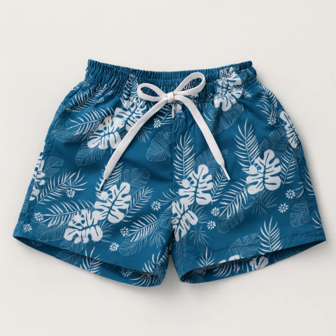 MALLA NIÑO ESTAMPADA CELESTE - comprar online