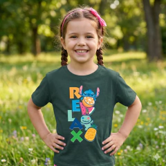 REMERA NIÑO RELAX VERDE JUNGLA - Pequeño Panda