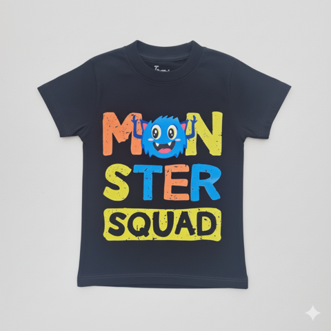 REMERA NIÑO MONSTER NEGRA - comprar online