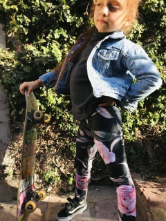 LEGGINGS PEQUEÑA ROSA - tienda online