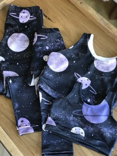 Dúo Top & leggings Sra. Espacial