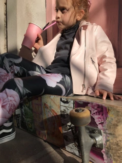 LEGGINGS PEQUEÑA ROSA