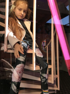 LEGGINGS PEQUEÑA ROSA - tienda online