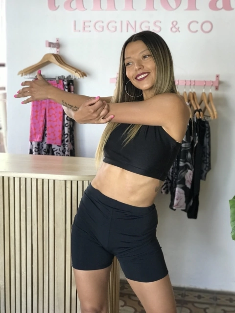 Dúo Top & Biker NEGRA