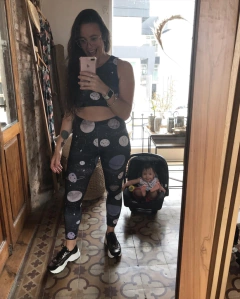 Dúo Top & leggings Sra. Espacial - TanFlora LEGGINGS & CO