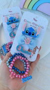 Hairclips Stitch + pulseiras