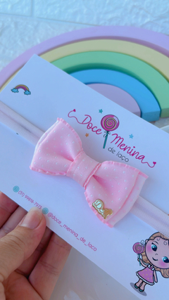 Faixinha bebê Rosa Poá - comprar online