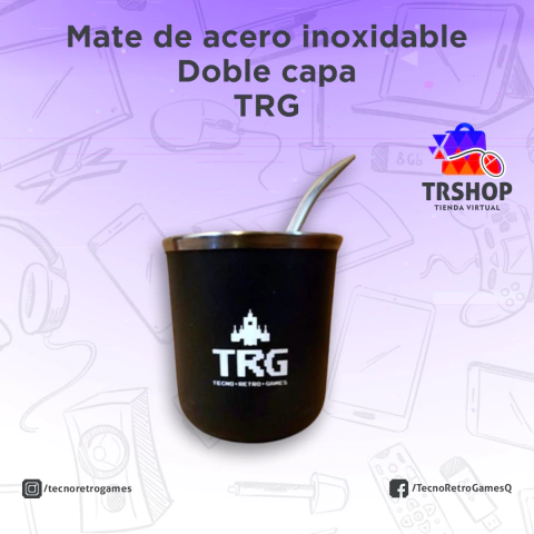 Mate de acero inoxidable doble capa TRG.