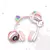 Auriculares inalámbricos bluetooth recargable flexible radio led RGB color rosa. en internet