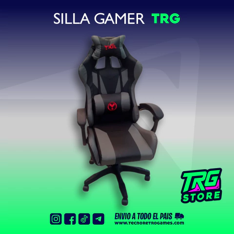 Silla Gamer - TRG Ergonómica para competencias mas almohada masajeadora usb - comprar online