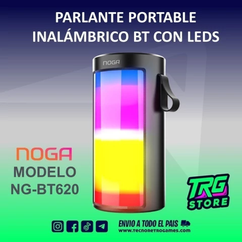 Parlante Portable NG-BT620 BT con Luces LED | Sonido Potente
