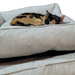 Cama Retangular Pet Cinza Mescla Vivi For Pets - comprar online