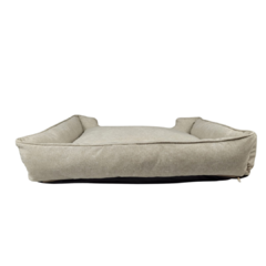 Cama Retangular Pet Bege Fendi Mescla Vivi For Pets - Vivi For Pets