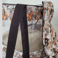 Bag Pet Estampa Gatos Vivi For Pets - loja online