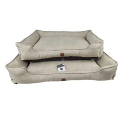 Cama Retangular Pet Bege Fendi Mescla Vivi For Pets