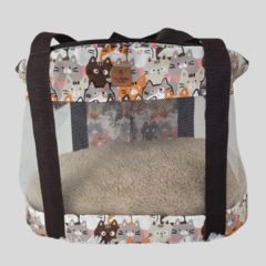 Bag Pet Estampa Gatos Vivi For Pets - comprar online