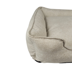 Cama Retangular Pet Bege Fendi Mescla Vivi For Pets